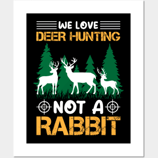 Deer Hunting T - Shirt Design Posters and Art